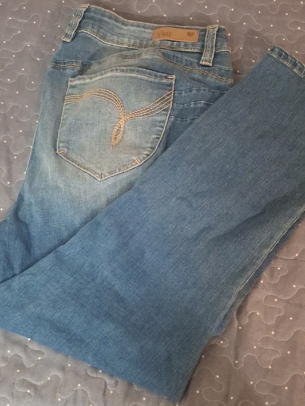 YMI Mid rise Women's Blue Denim Jeans size 18